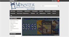Desktop Screenshot of monsterframing.com